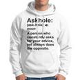 Funny Askhole Definition Dictionary Word Gag Sarcastic V4 Hoodie