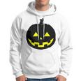 Happy Halloween Scary Black Pumpkin Pattern Hoodie