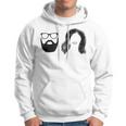 Man With Beard And Glasses With Woman Wavy Hair Hoodie