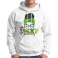 One Lucky Grammy Life Messy Bun St Patricks Day Irish Hoodie