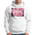 Pink Roses In Garden Hoodie