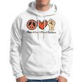 Protect Our Kids End Guns Violence Wear Orange Peace Sign Hoodie