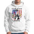 Womens Lincoln 4Th Of July Ive Had Both My Shots Funny Men Women V-Neck Hoodie