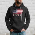 American Bison 4Th Of July Wildlife Animal Us Flag Buffalo Hoodie Gifts for Him