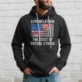 American Flag With Inflation Graph Funny Biden Flation Hoodie Gifts for Him