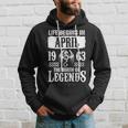 April 1963 Birthday Life Begins In April 1963 Hoodie Gifts for Him