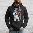 Basset Hound Dabbing Dog Dad 4Th Of July Hoodie Gifts for Him