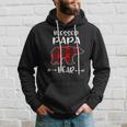 Blessed Papa Bear Buffalo Plaid Bear For Papa Hoodie Gifts for Him