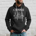 Chennai India City Skyline Map Travel Hoodie Gifts for Him
