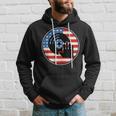 Dj Player Dad Disc Jockey Us Flag 4Th Of July Mens Gift V2 Hoodie Gifts for Him