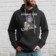 Drinking Like Lincoln Funny 4Th Of July Independence Day Hoodie Gifts for Him
