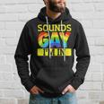 Funny Gay Pride Apparel Lesbian Pride Its Okay To Be Gay Hoodie Gifts for Him