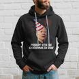 Funny Joe Biden Merry 4Th Of Christmas In July Usa Flag Hoodie Gifts for Him