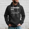 Funny Pentathlon Dad Like Dad But Much Cooler Definition Hoodie Gifts for Him