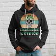 Gastroparesis Warrior Skull Women Vintage Green Ribbon Gastroparesis Gastroparesis Awareness Hoodie Gifts for Him