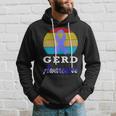 Gerd Awareness Vintage Periwinkle Blue Ribbon Gastroesophageal Reflux Disease Gerd Awareness Hoodie Gifts for Him