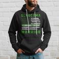 Glaucoma Warrior Usa Flag United States Flag Green Ribbon Glaucoma Glaucoma Awareness Hoodie Gifts for Him