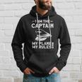 Im The Captain - Funny Airplane Pilot Aviation Hoodie Gifts for Him