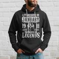 January 1911 Birthday Life Begins In January 1911 Hoodie Gifts for Him