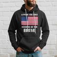 Land Of The Free Because Of The Brave Memorial Day Sale Flag Hoodie Gifts for Him