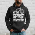 May The Spike Be With You Funny Volleyball Hoodie Gifts for Him