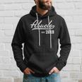 Mens Abuelo Est 2019 Distressed Hoodie Gifts for Him