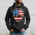 Mens Captoon Dad Pontoon Boat Captain Us Flag 4Th Of July Boating Hoodie Gifts for Him