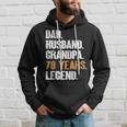 Mens Dad Husband Grandpa 70 Years Legend Birthday 70 Years Old Hoodie Gifts for Him