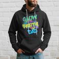 Mens Glow Party Dad Cool Retro Costume 80S Party Father Hoodie Gifts for Him