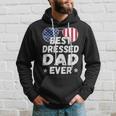Mens Patriotic Dad - Best Dad Ever 4Th Of July American Flag Hoodie Gifts for Him