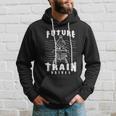 Model Steam Engine Collector Train Lover Future Train Driver Hoodie Gifts for Him