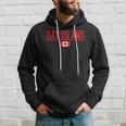 Oak Island Canada Flag Vintage Red Text Hoodie Gifts for Him