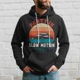 Party In Slow Motion Vintage Funny Boating Boating Gifts Hoodie Gifts for Him