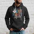 Peace Out First Grade Last Day Of School 2022 Graduation Hoodie Gifts for Him