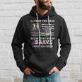 Purple Up Military Kids Land Of The Free Usa Flag Hoodie Gifts for Him