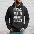 Real Men Daughter Funny Fathers Day Gift Dad Hoodie Gifts for Him