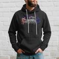 Red White Blue Tractor Usa Flag 4Th Of July Patriot Farmer Hoodie Gifts for Him