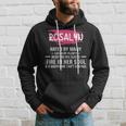 Rosalyn Name Gift Rosalyn Hated By Many Loved By Plenty Heart On Her Sleeve Hoodie Gifts for Him