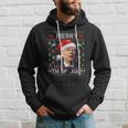 Santa Joe Biden Merry 4Th Of July Ugly Christmas Hoodie Gifts for Him