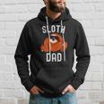 Sloth Dad Fathers Day Men Sloth Daddy Funny Sloth Lover Lazy Hoodie Gifts for Him