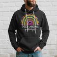 Speech Language Pathologist Rainbow Speech Therapy Gift Slp V2 Hoodie Gifts for Him