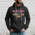 Stepdad Of The Birthday Girl Funny Donut Birthday Hoodie Gifts for Him