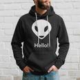 Ufo Alien Hello Science Fiction Lover Hoodie Gifts for Him