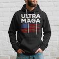 Ultra Maga Proud American Distressed Flag Patriotic Gift Hoodie Gifts for Him