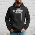 Vintage Lawn Enforcement Officer Quote - Funny Yard Cutting Hoodie Gifts for Him
