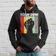 Vintage Retro Stop Racist Hate Asian - Stop Racism Team Suni Hoodie Gifts for Him