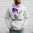 Als Warrior Strong Women Blue Ribbon Amyotrophic Lateral Sclerosis Support Als Awareness Hoodie Gifts for Him
