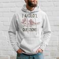 Axolotl I Axolotl Questions Cute Animal Mexican Walking Fish Hoodie Gifts for Him