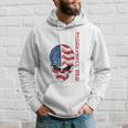 Basketball Dad American Flag Skull Patriotic 4Th Of July Hoodie Gifts for Him