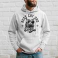 Best Cat Dad Ever Funny Daddy Fathers Day Retro Vintage Men Hoodie Gifts for Him